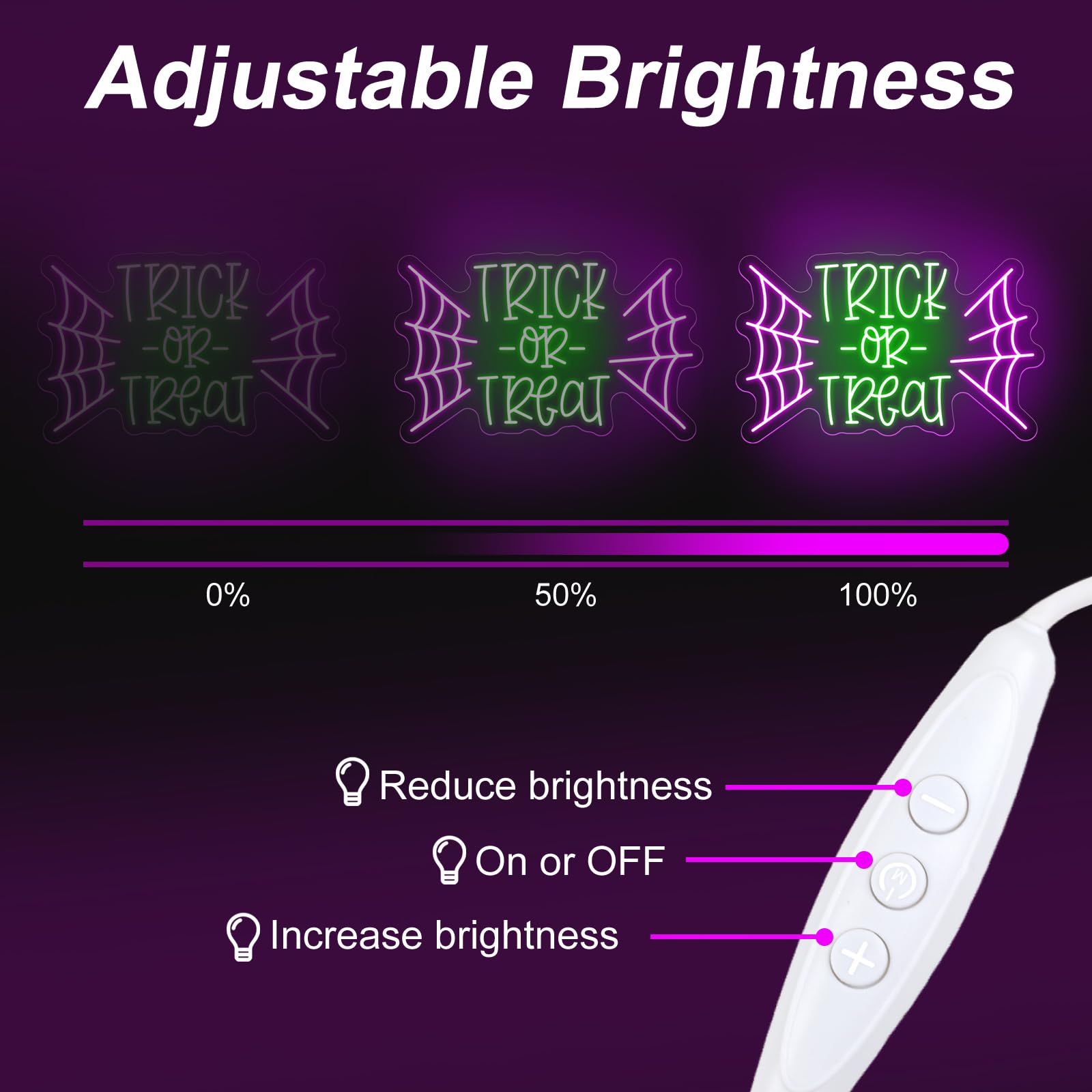 Trick or Treat Bat LED Neon Si - Home Decor Lighting Tricks reseña y precio