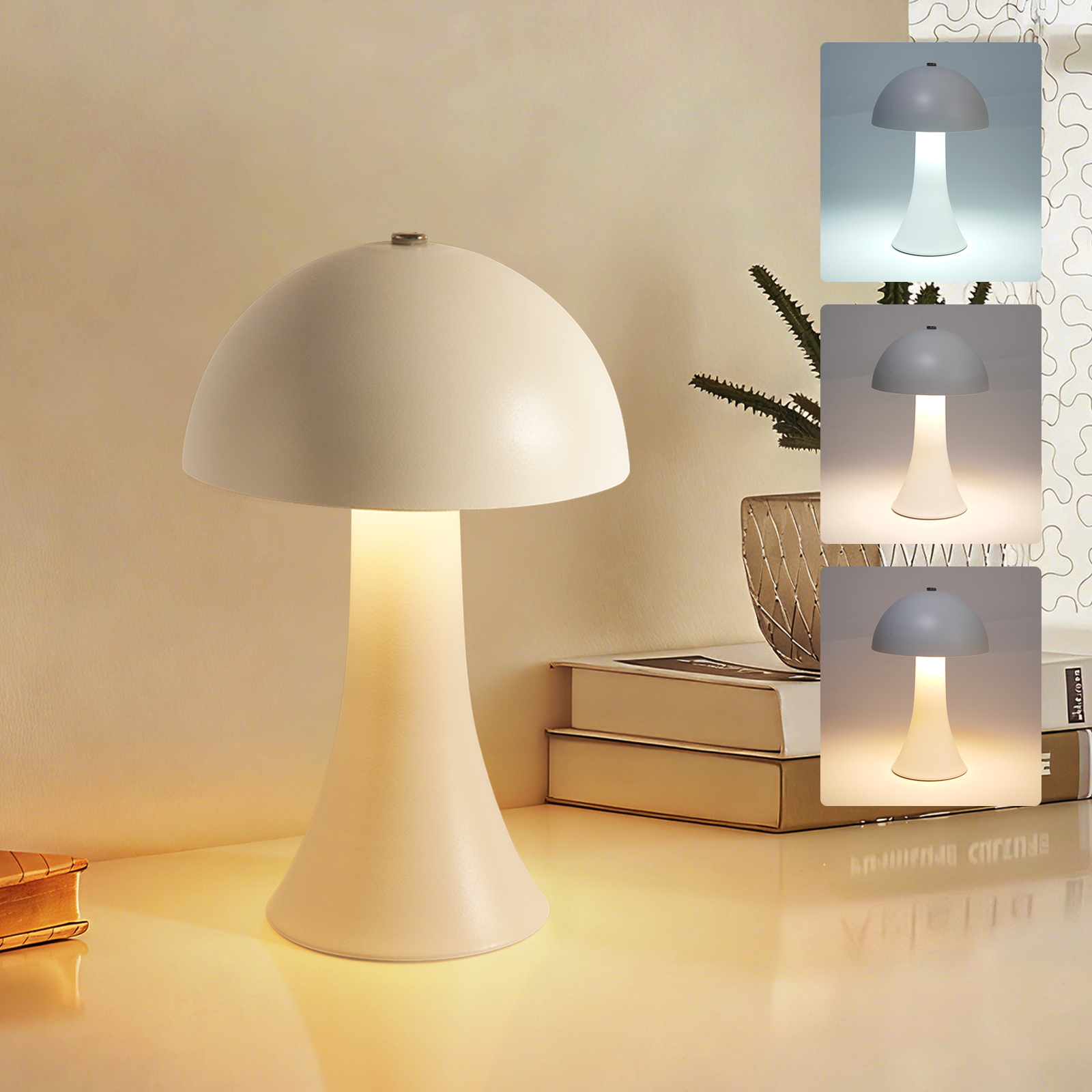 Rechargeable New LED Table Lam - Mushroom Table Lamp reseña y precio