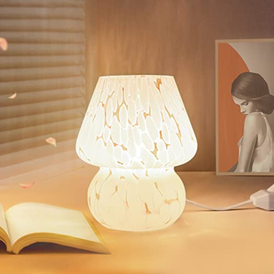 Cute Mushroom Lamp Small Bedsi - Mushroom Table Lamp reseña y precio