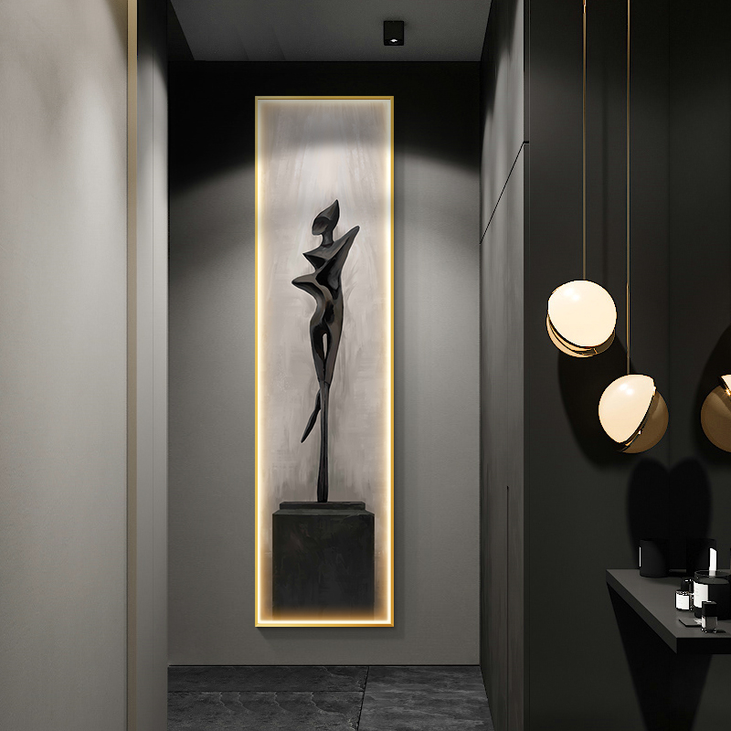 Modern Abstract Art Interior P - Foyer Lighting Wall Decor reseña y precio