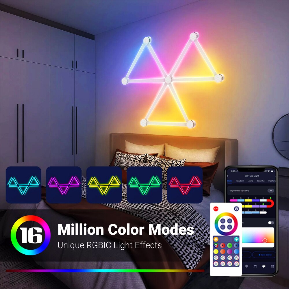 LED Smart Wall Lamp RGBIC Ligh - Foyer Lighting Wall Decor reseña y precio