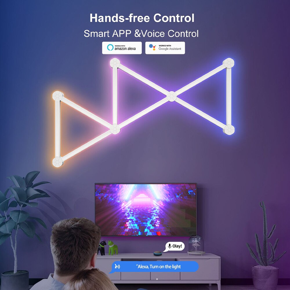 LED Smart Wall Lamp RGBIC Ligh - Foyer Lighting Wall Decor reseña y precio