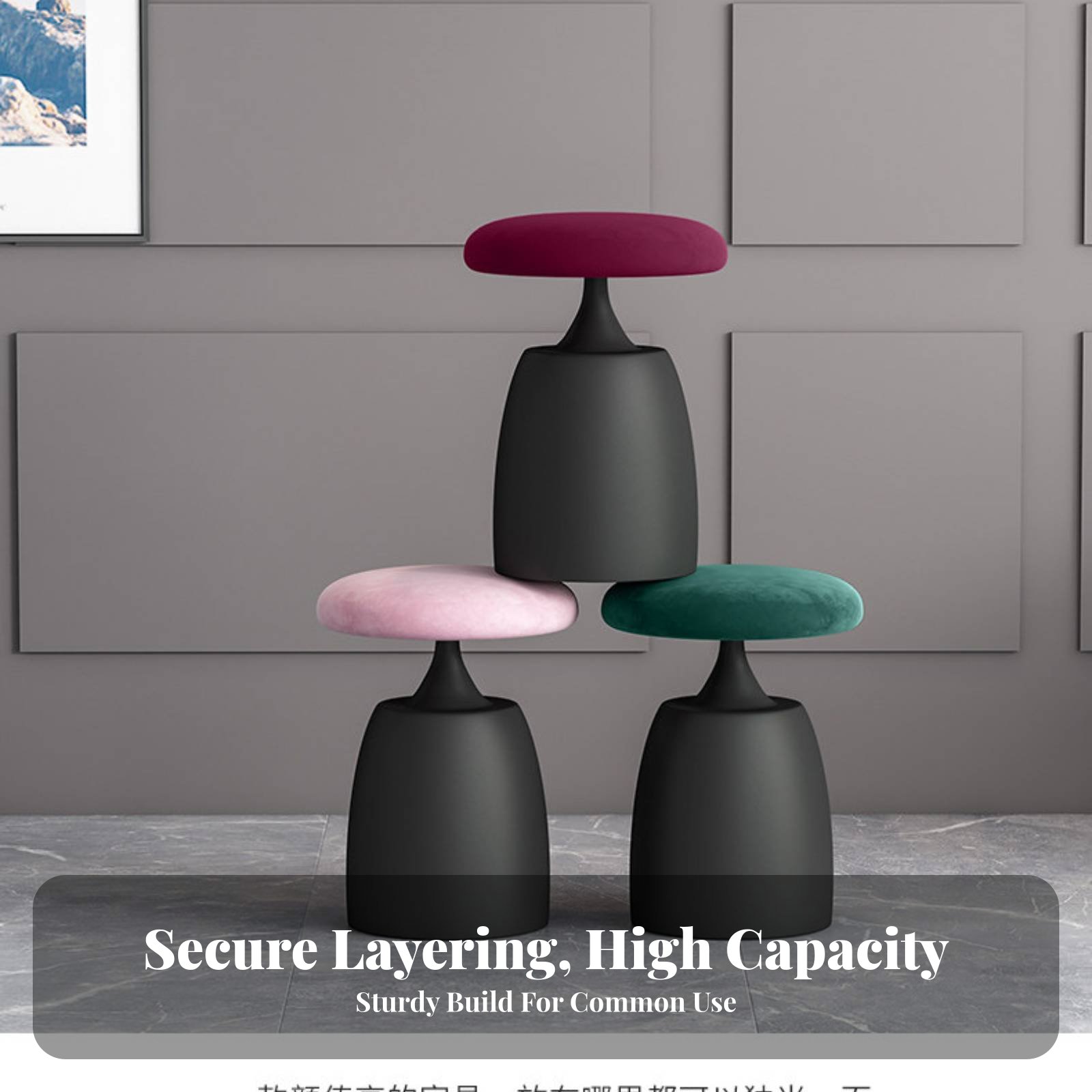Round Upholstered Pouf Light L - Furniture Lighting & Decor Magazine reseña y precio