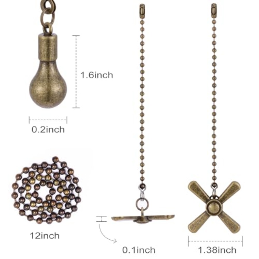 Ceiling Fan Pull Chain Ornamen - Decor Lighting Ceiling Fans reseña y precio