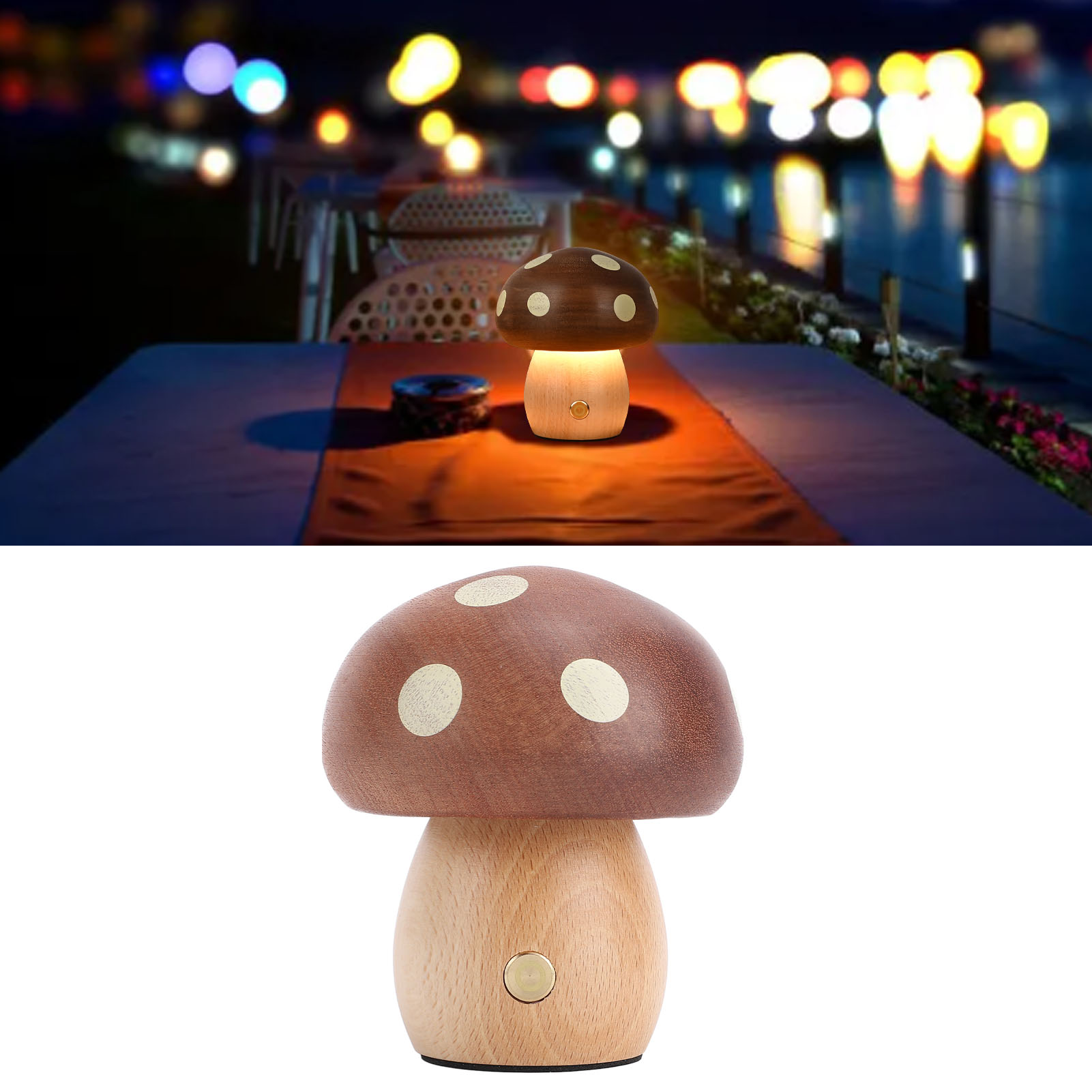 LED Table Lamp Warm Light USB  - Mushroom Table Lamp reseña y precio