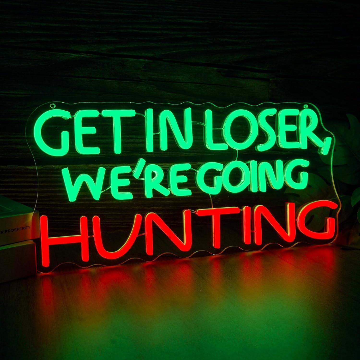 Funny Hunting Neon Sign LED Li - Lighting Decoration Outdoor reseña y precio