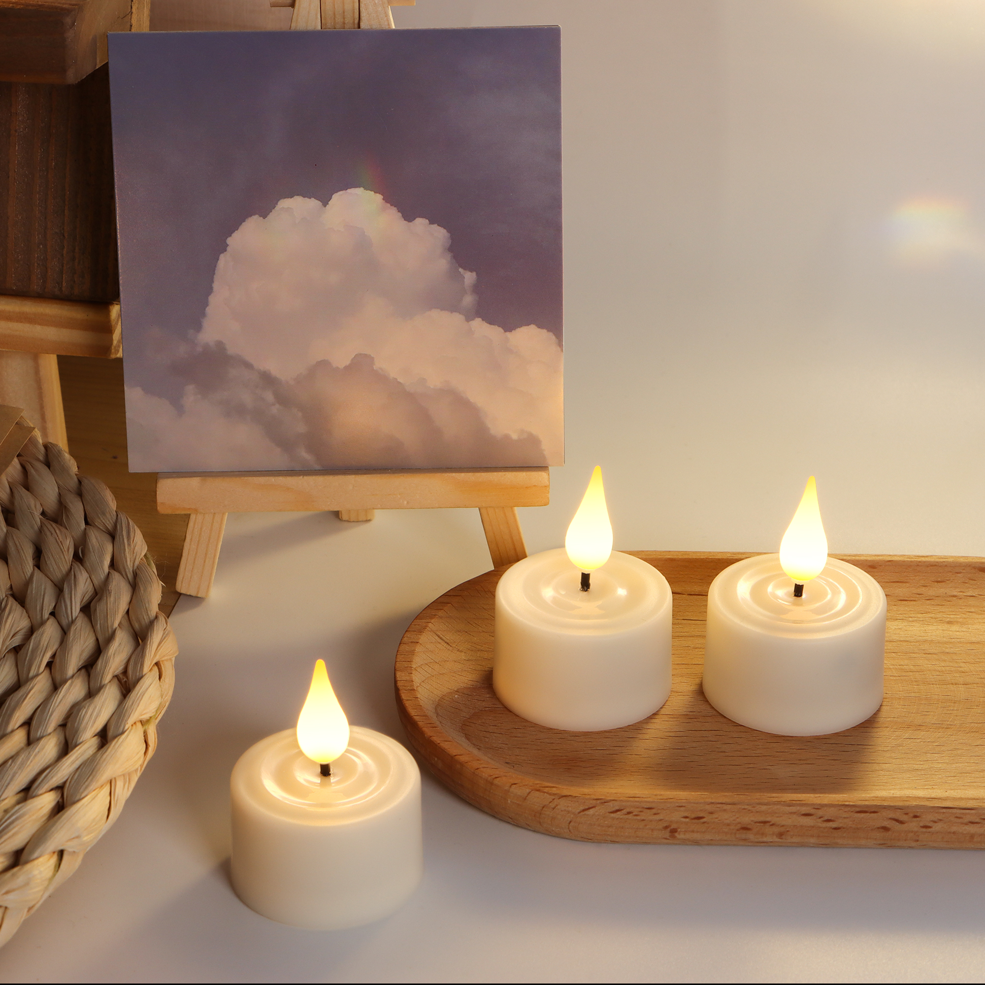 LED Candle Light Rechargeable  - Room Decor Lighting Lamp reseña y precio