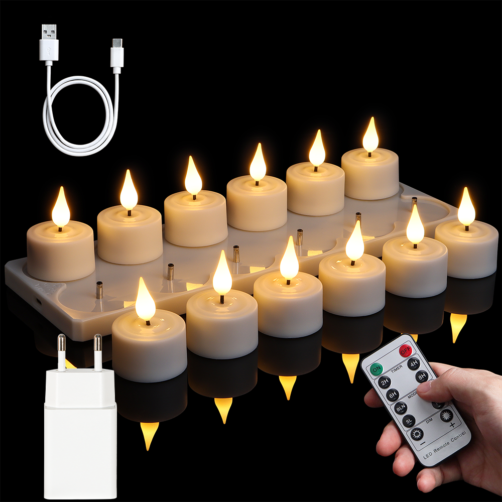 LED Candle Light Rechargeable  - Room Decor Lighting Lamp reseña y precio