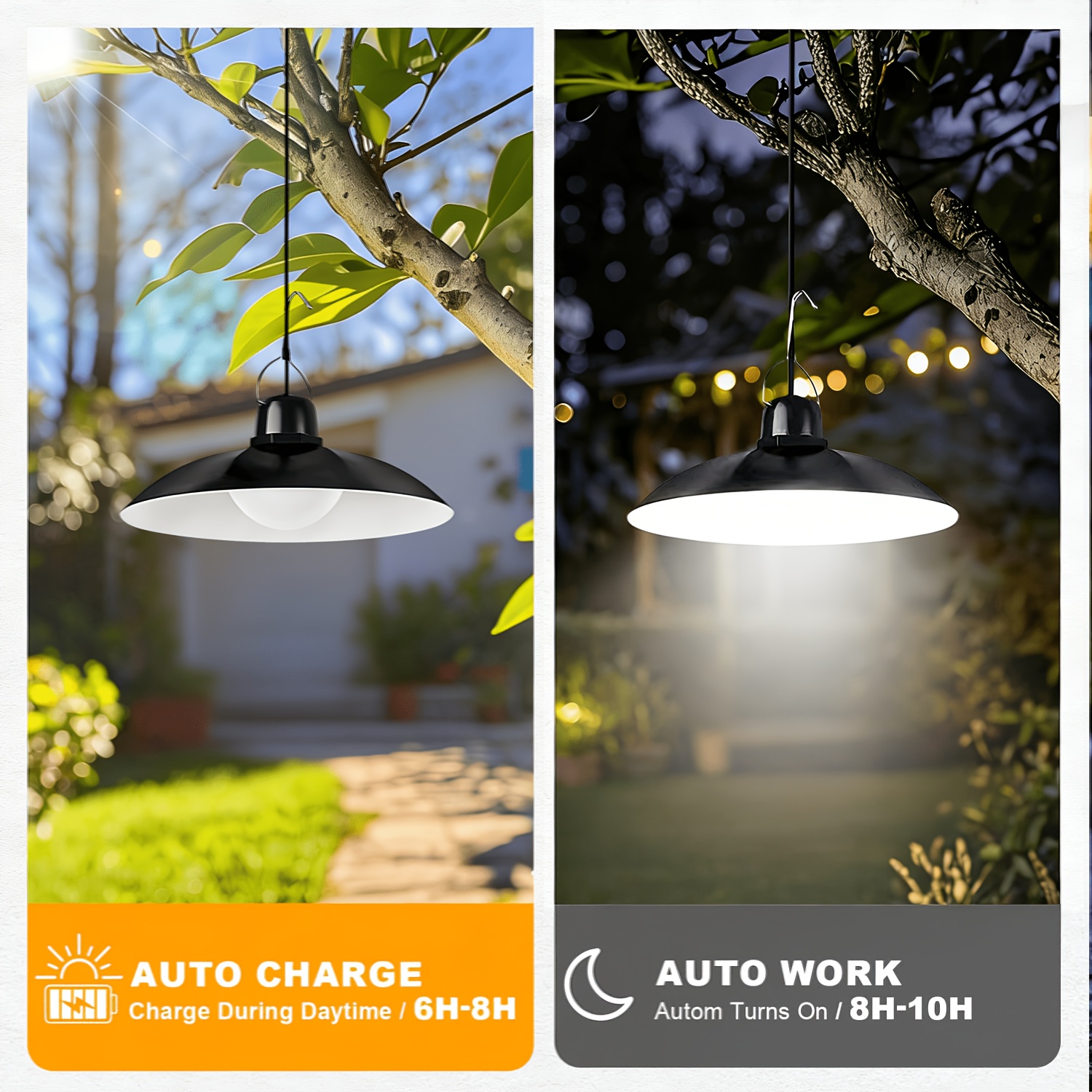 1pc Solar Pendant Light Outdoo - Room Decor Lighting Lamp reseña y precio
