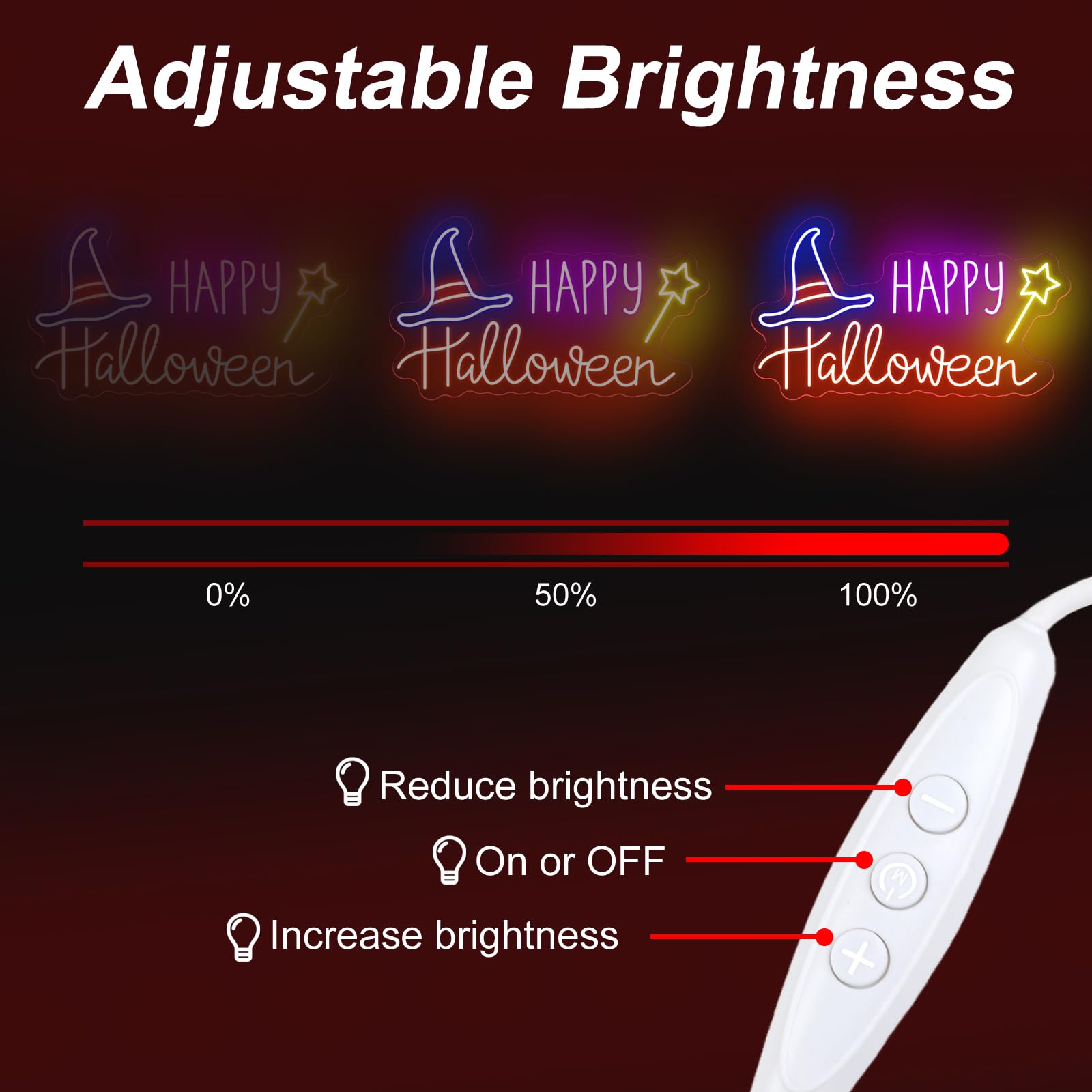 Happy Halloween Bat LED Neon S - Home Decor Lighting Tricks reseña y precio
