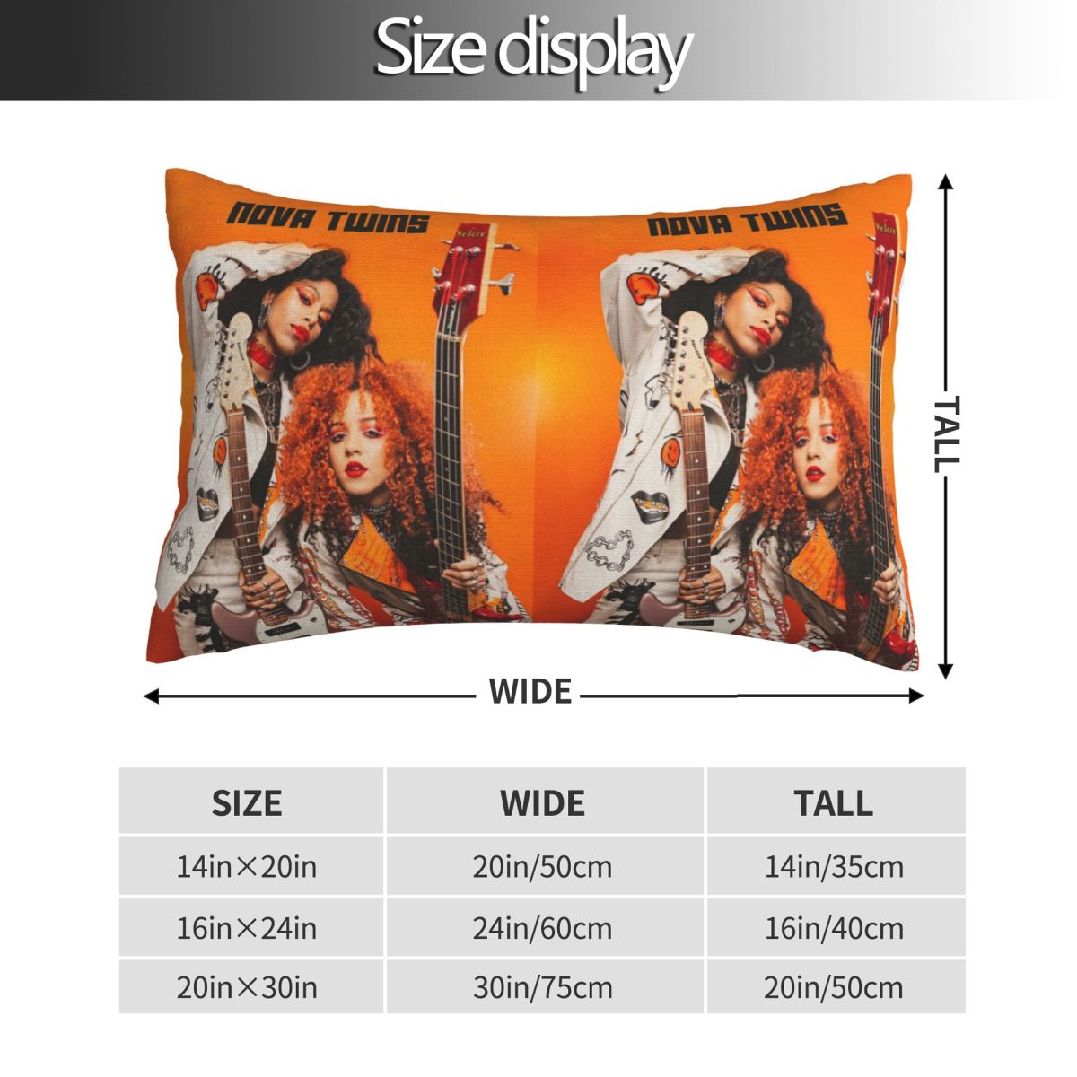 Nova Twins Rectangle Pillowcas - Nova Decor & Lighting Julestjerne reseña y precio