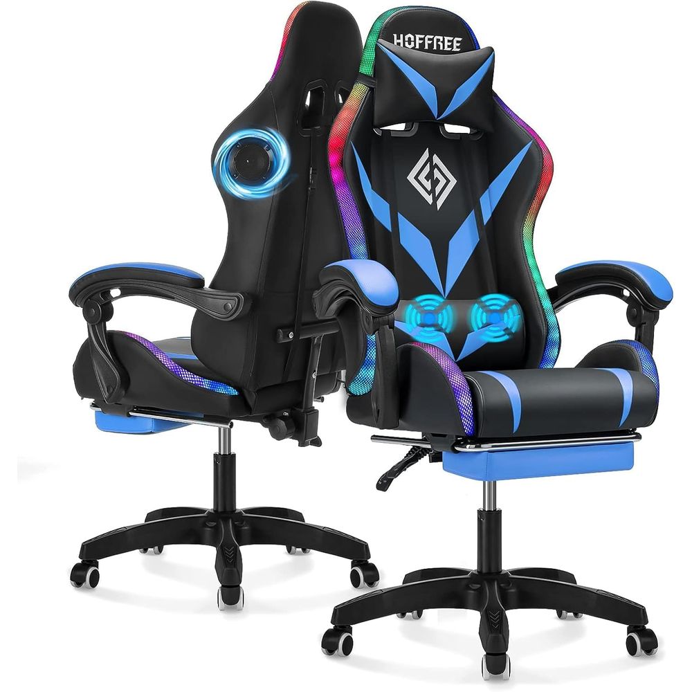 RGB Gaming Chair with Bluetoot - Furniture Lighting & Decor Magazine reseña y precio