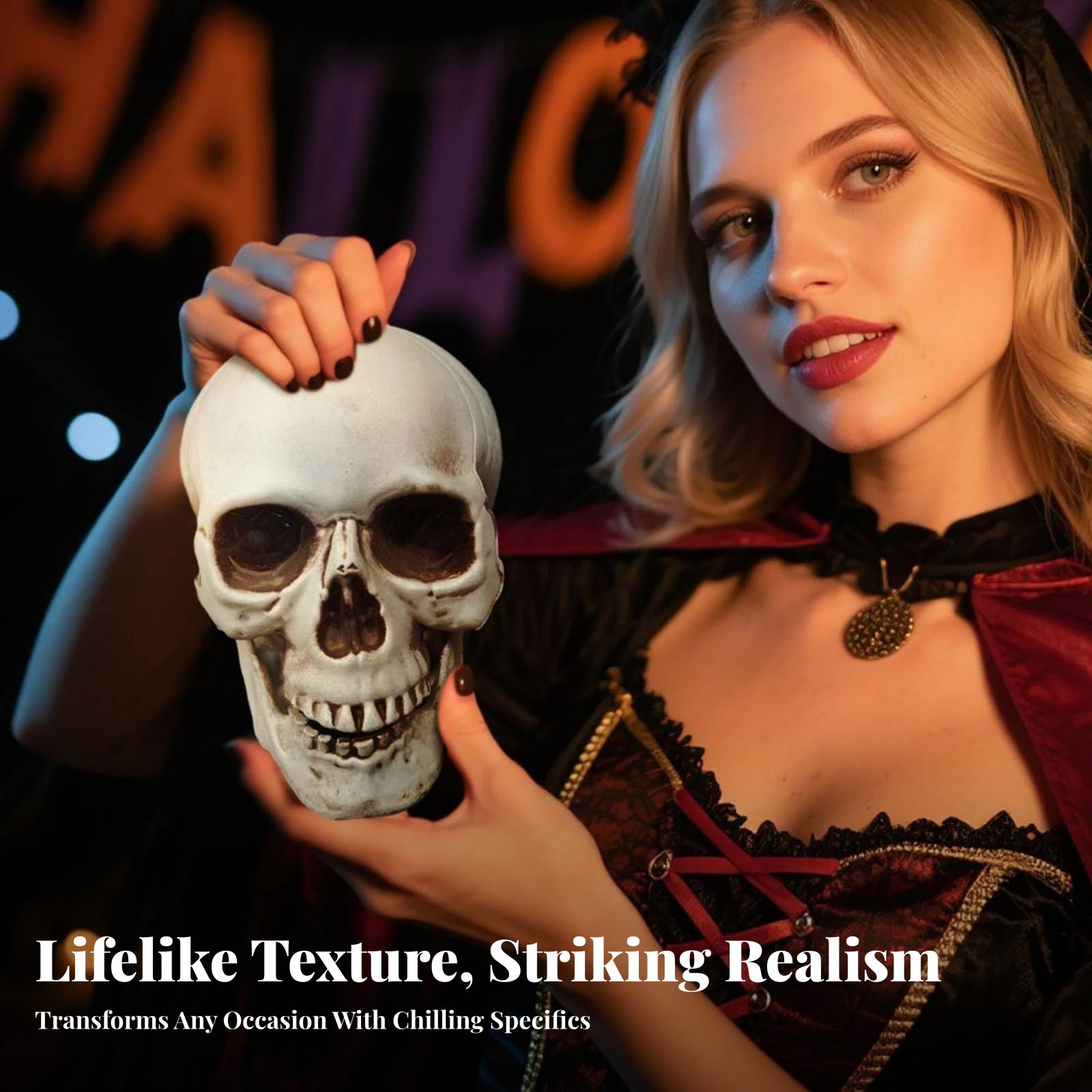 Realistic Skull Model Horror T - Lighting Decor reseña y precio