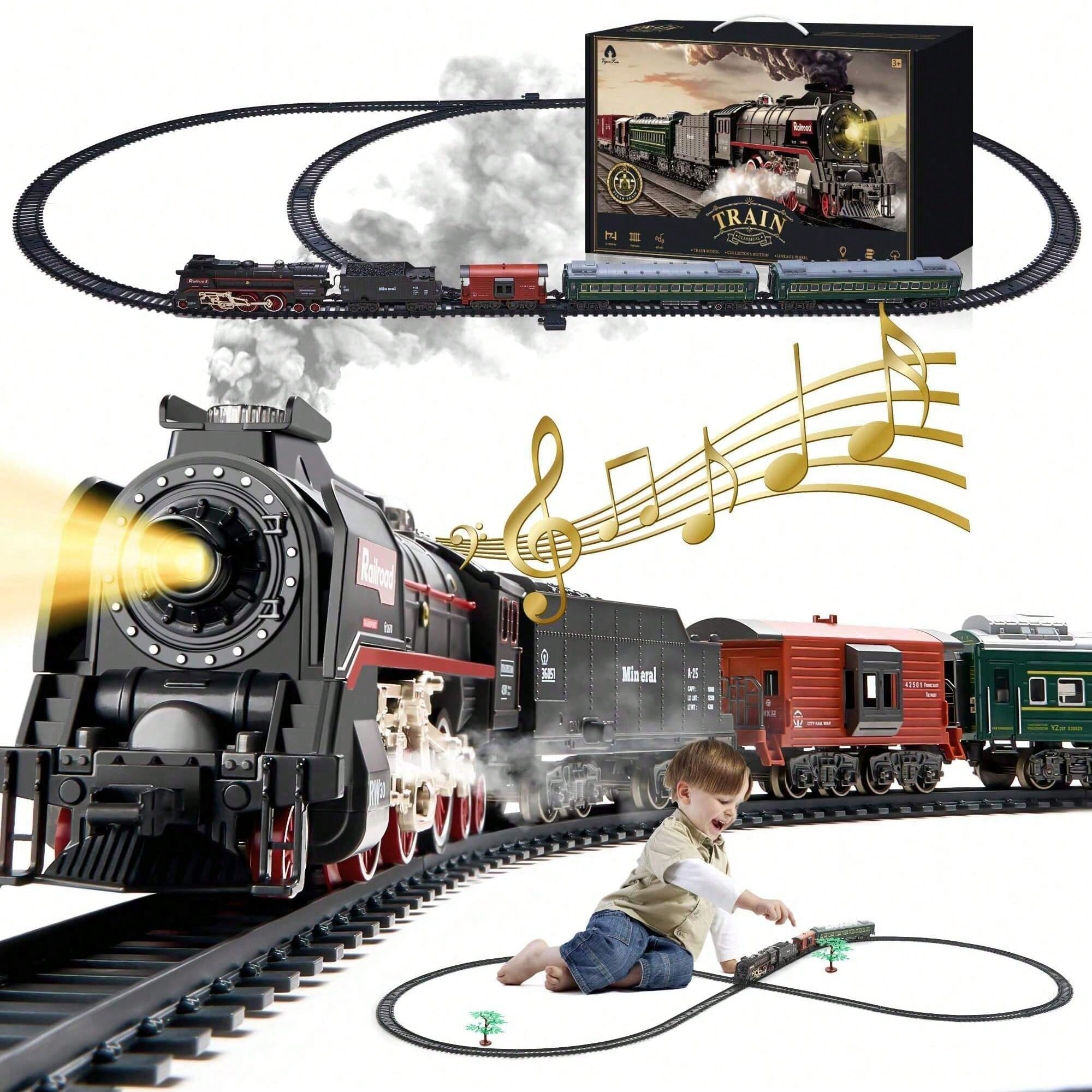Luxury Electric Train Set with - Lighting Decor reseña y precio