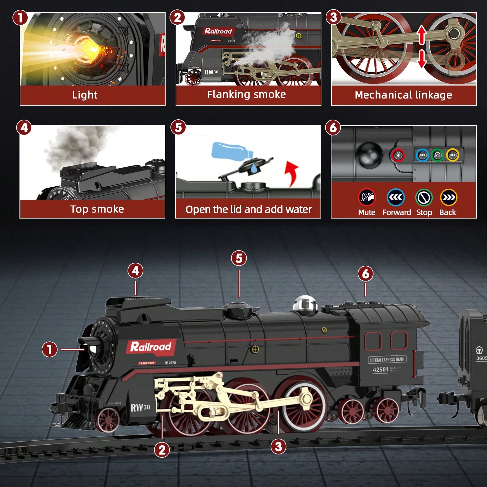Luxury Electric Train Set with - Lighting Decor reseña y precio
