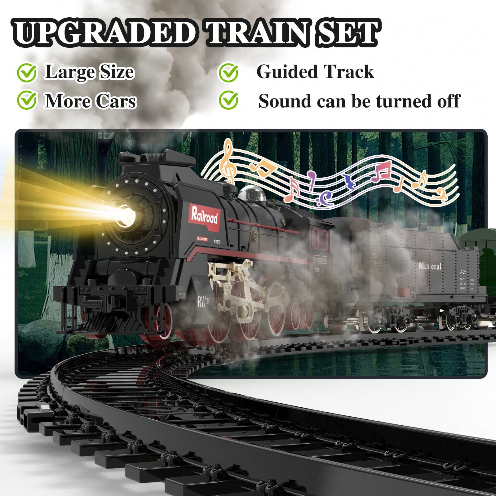 Luxury Electric Train Set with - Lighting Decor reseña y precio