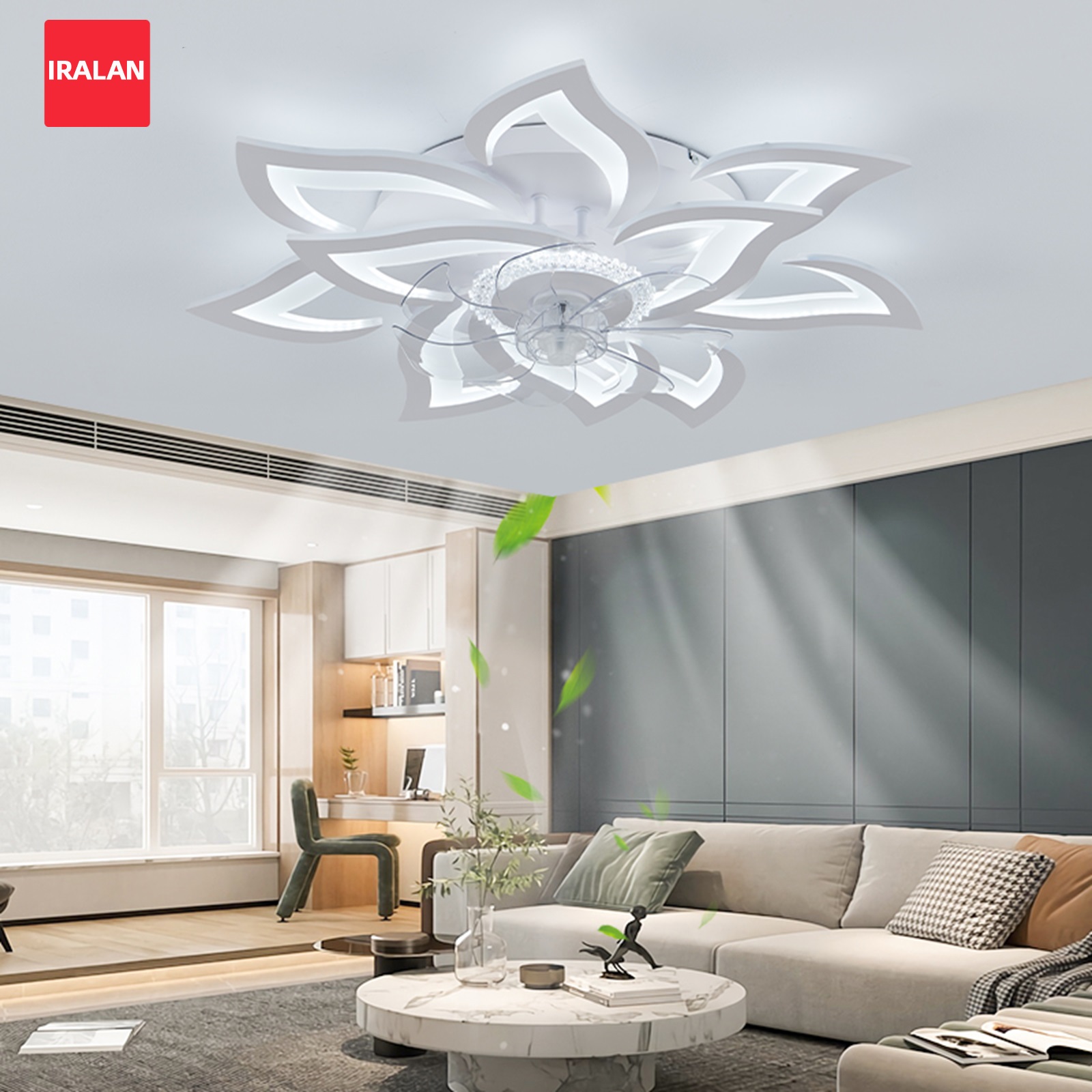 Flower Ceiling Fan with Lighti - Decor Lighting Ceiling Fans reseña y precio