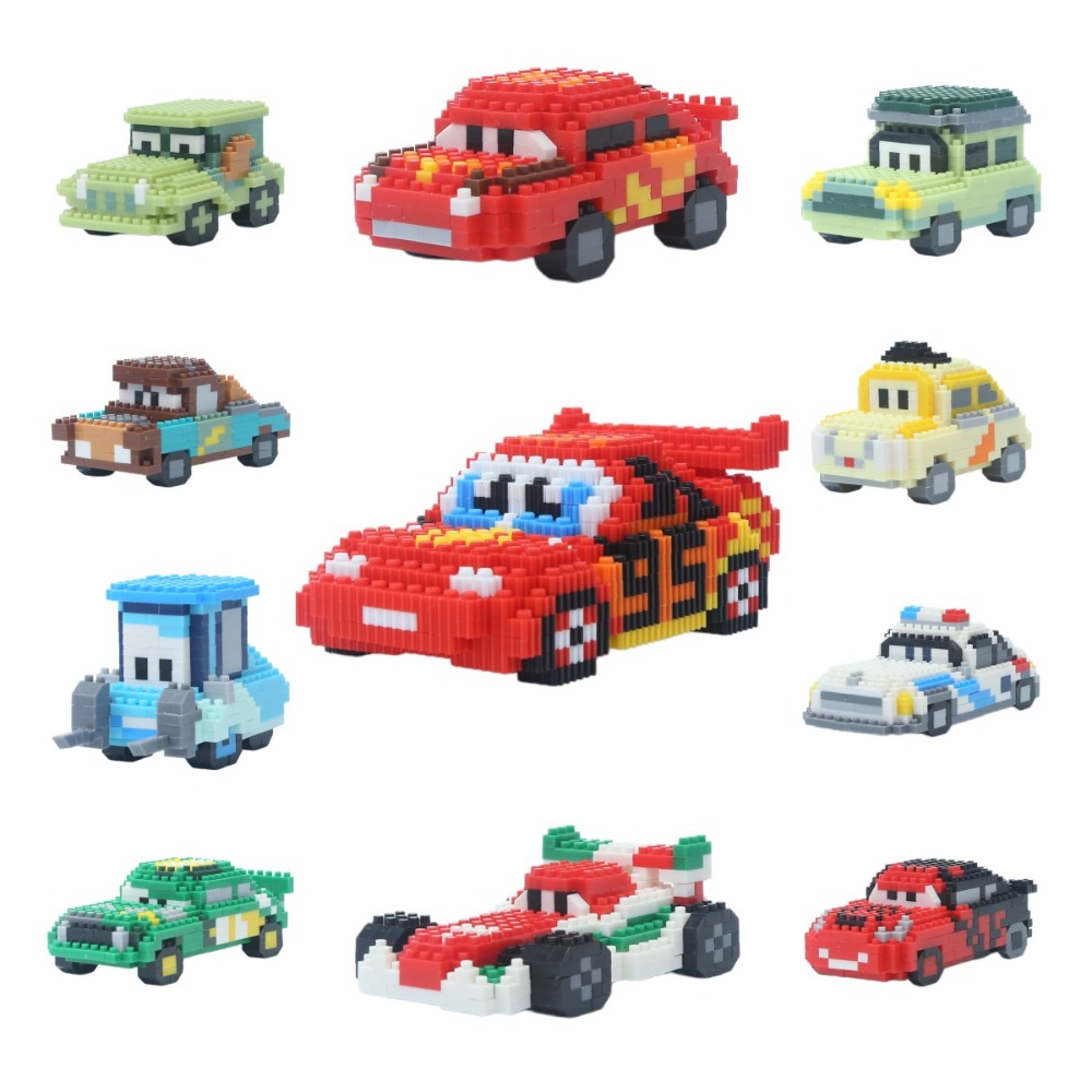 Disney Building Block DIY Puzz - Lighting Mcqueen Birthday Decor reseña y precio